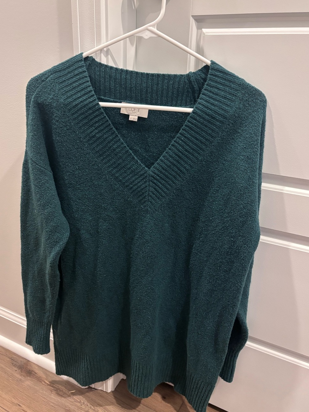 LOFT Teal Green V-Neck Women's Sweater